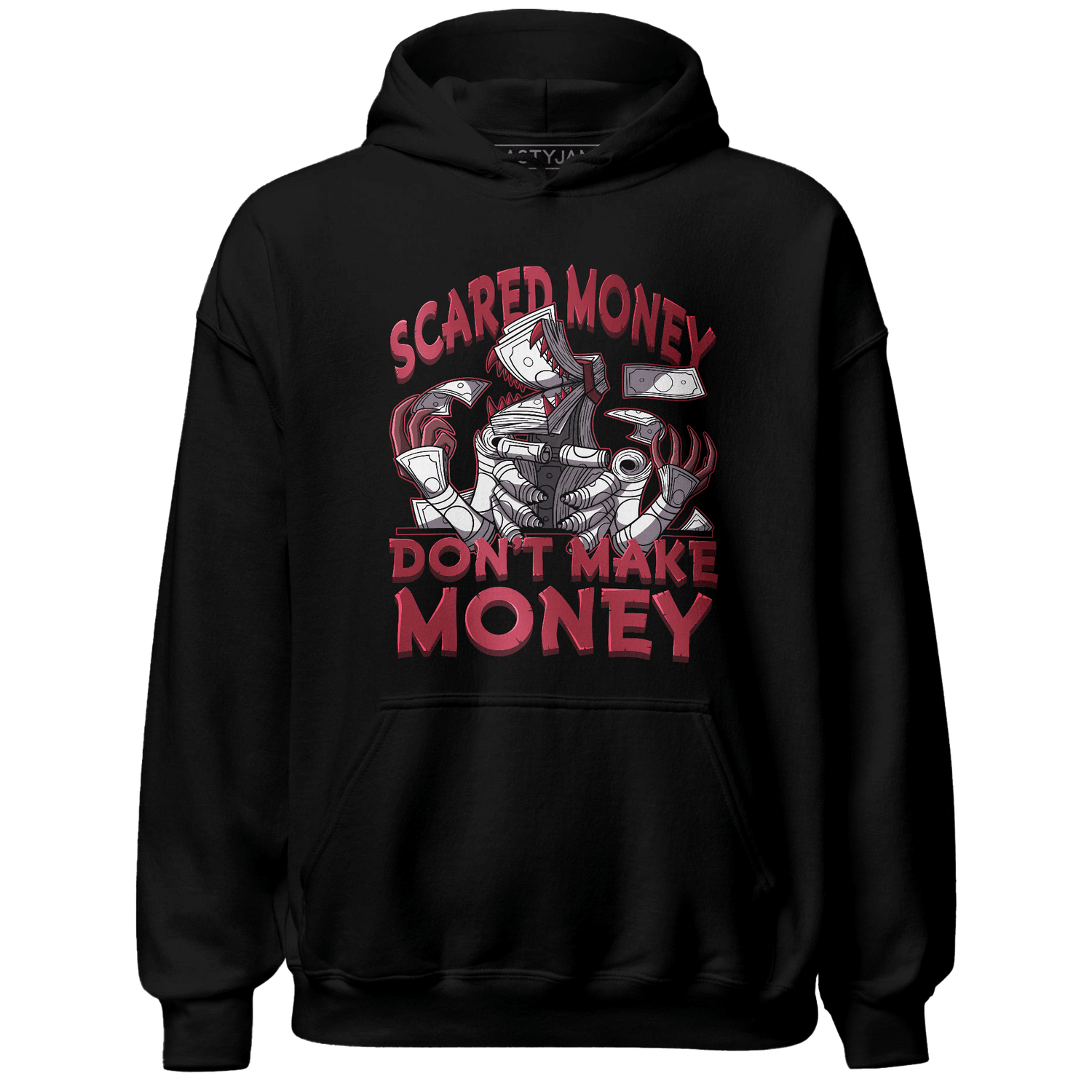 High 85 Metallic Burgundy 1s Hoodie Match Scared Money - NastyJamz