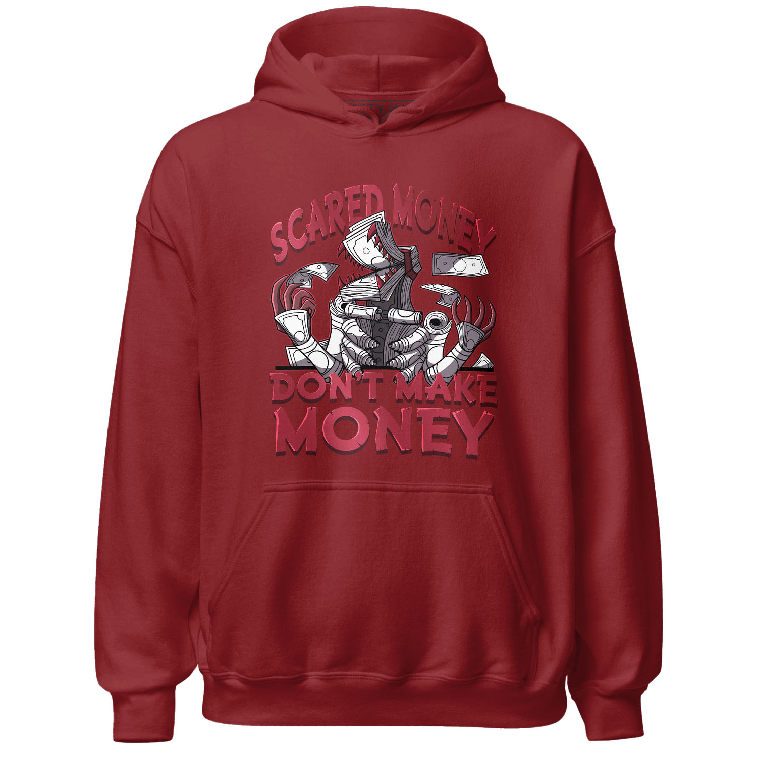 High 85 Metallic Burgundy 1s Hoodie Match Scared Money - NastyJamz