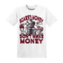 High White Team Red 1s T Shirt Scared Money - NastyJamz
