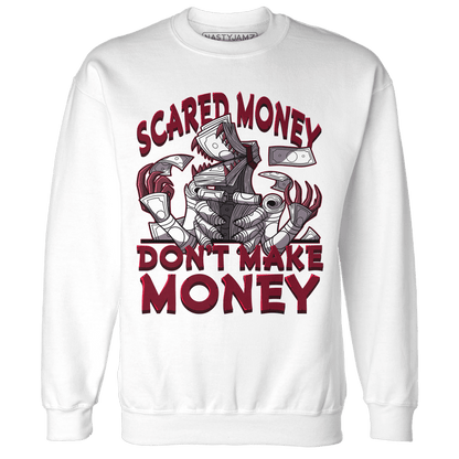 High White Team Red 1s Sweatshirt Match Scared Money - NastyJamz
