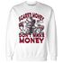High White Team Red 1s Sweatshirt Match Scared Money - NastyJamz