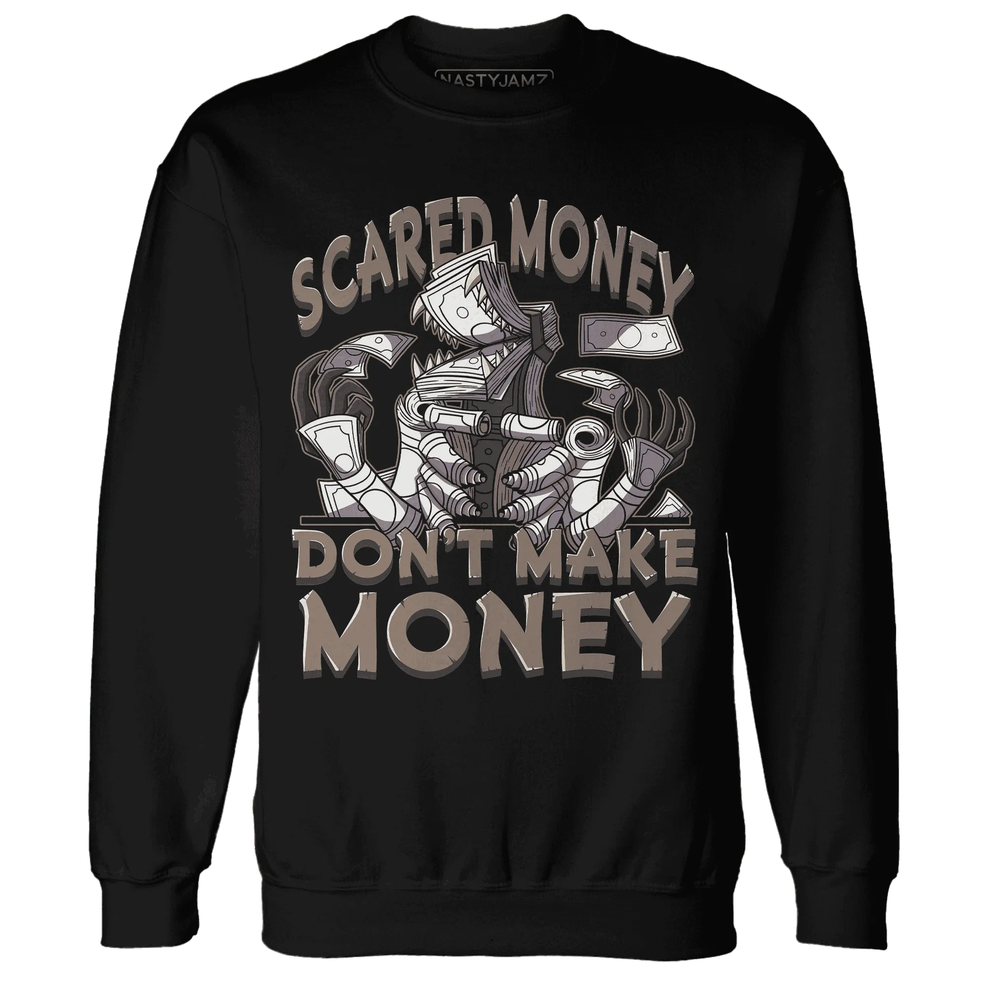 NastyJamz-Low-Mocha-1s-Sweatshirt-Match-Scared-Money