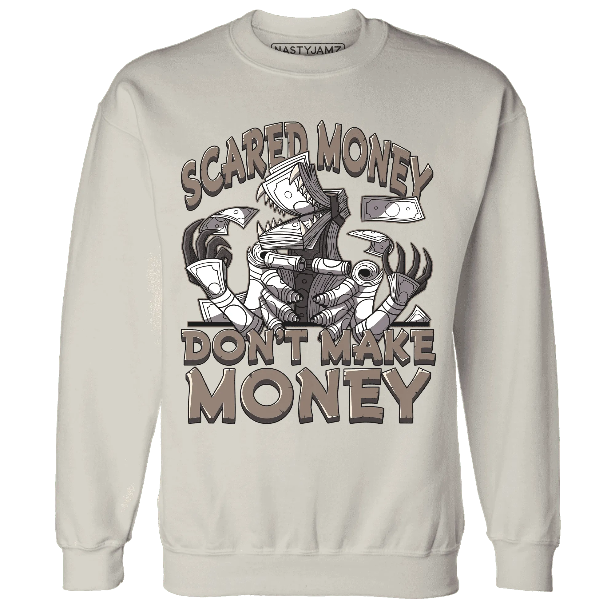 NastyJamz-Low-Mocha-1s-Sweatshirt-Match-Scared-Money