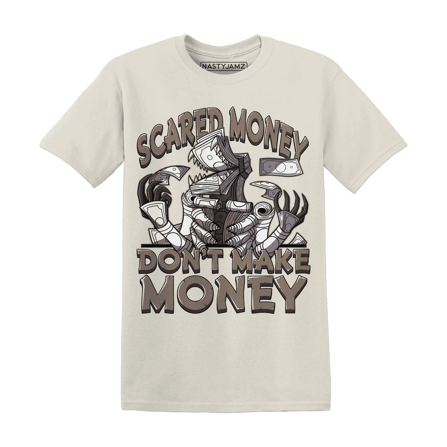 NastyJamz-Low-Mocha-1s-T-Shirt-Match-Scared-Money