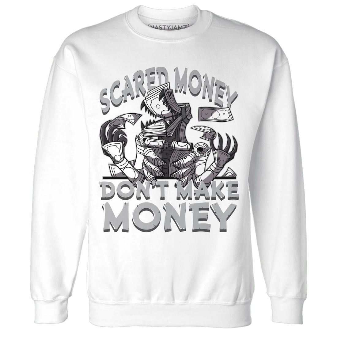Wolf-Grey-1s-Sweatshirt-Match-Scared-Money