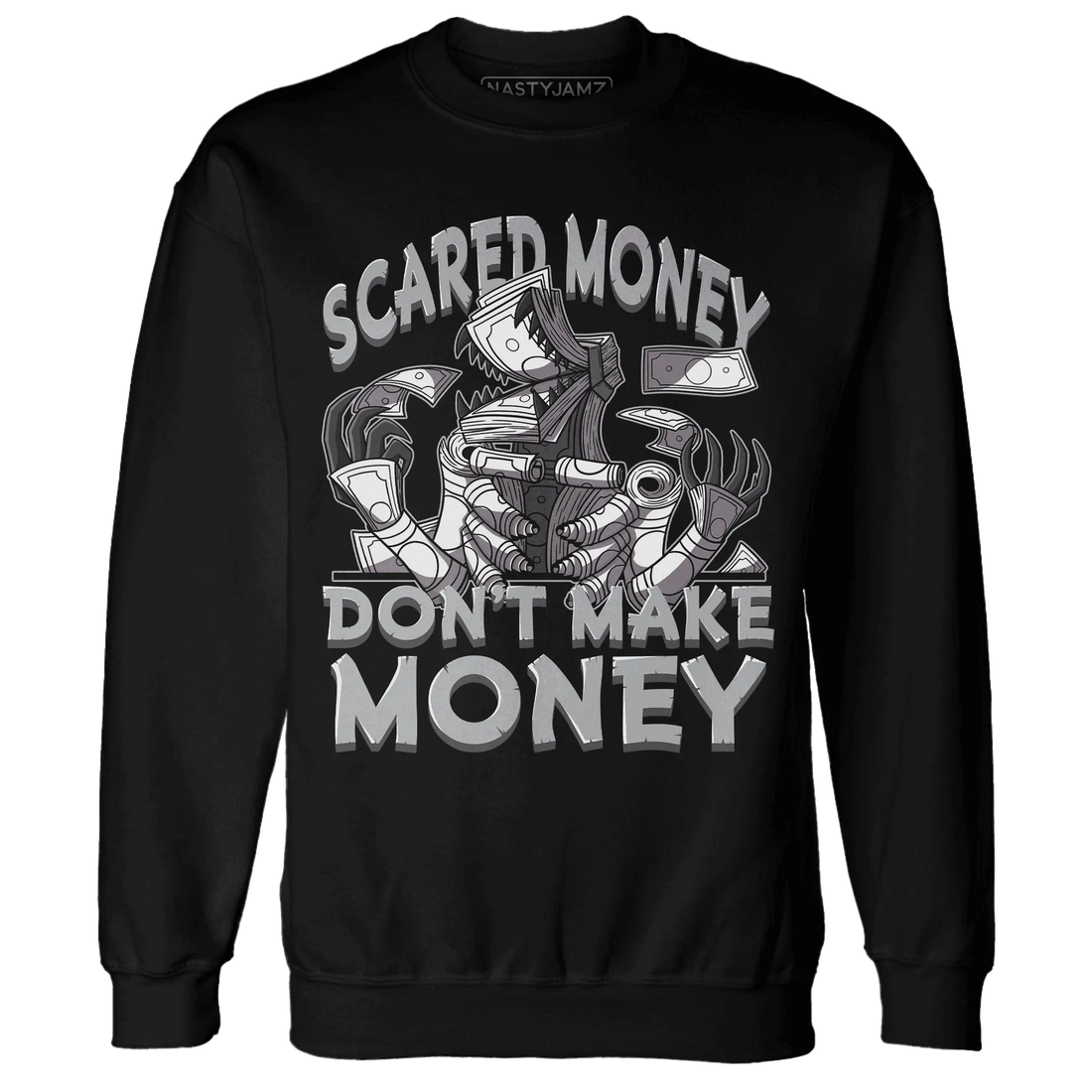 Wolf-Grey-1s-Sweatshirt-Match-Scared-Money