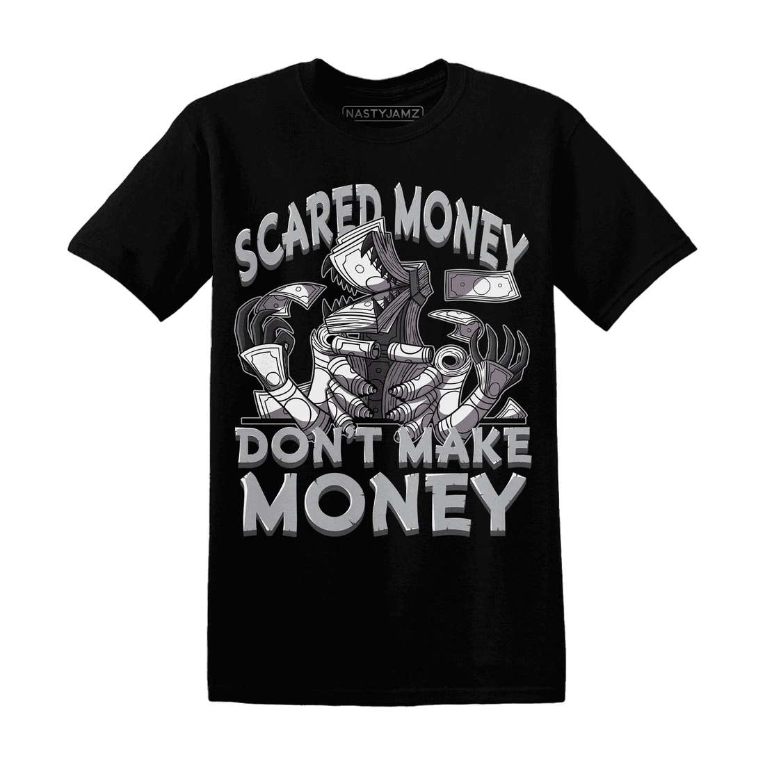 Wolf-Grey-1s-T-Shirt-Match-Scared-Money