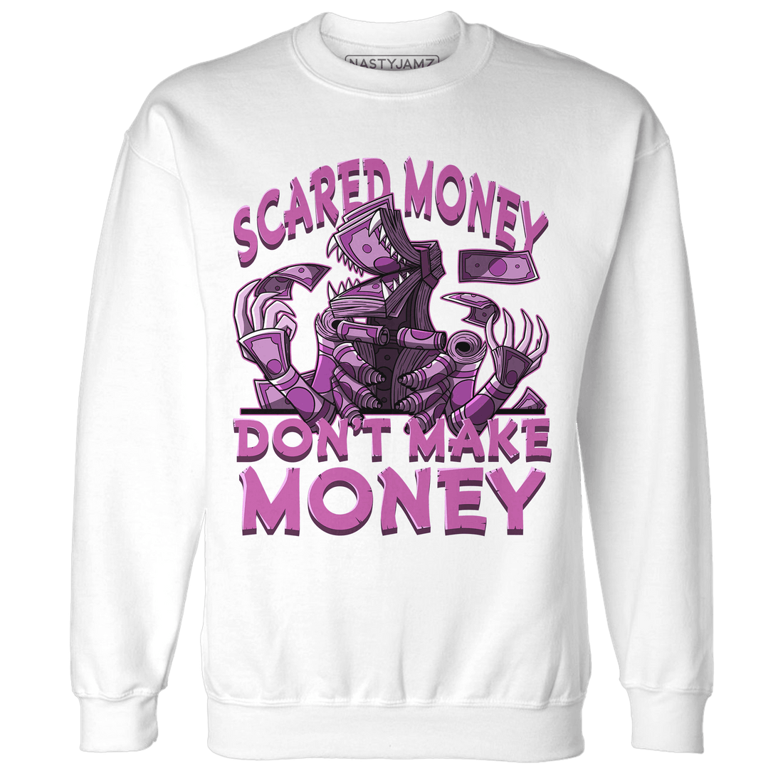 GS Hyper Violet 4s Sweatshirt Match Scared Money - NastyJamz