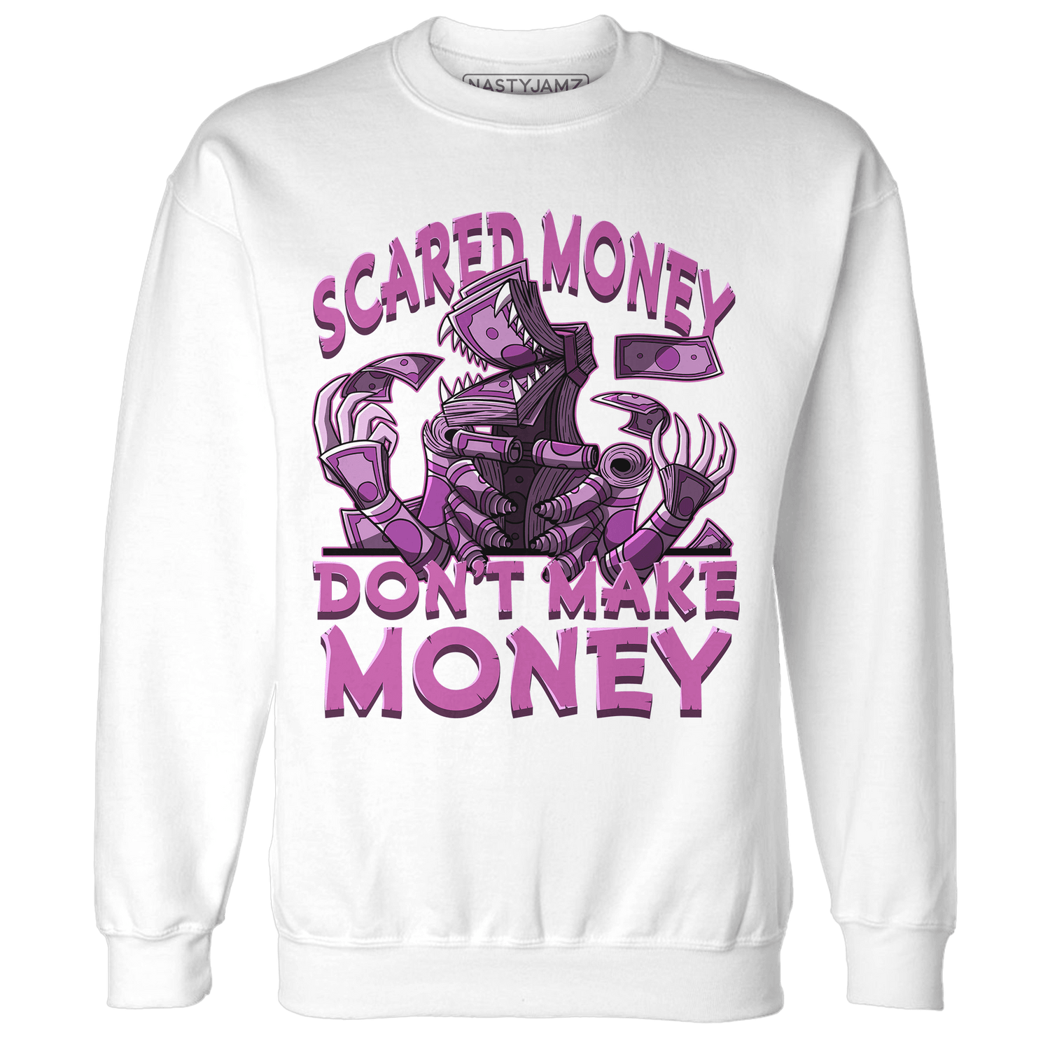 GS Hyper Violet 4s Sweatshirt Match Scared Money - NastyJamz