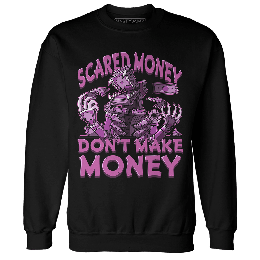 GS Hyper Violet 4s Sweatshirt Match Scared Money - NastyJamz