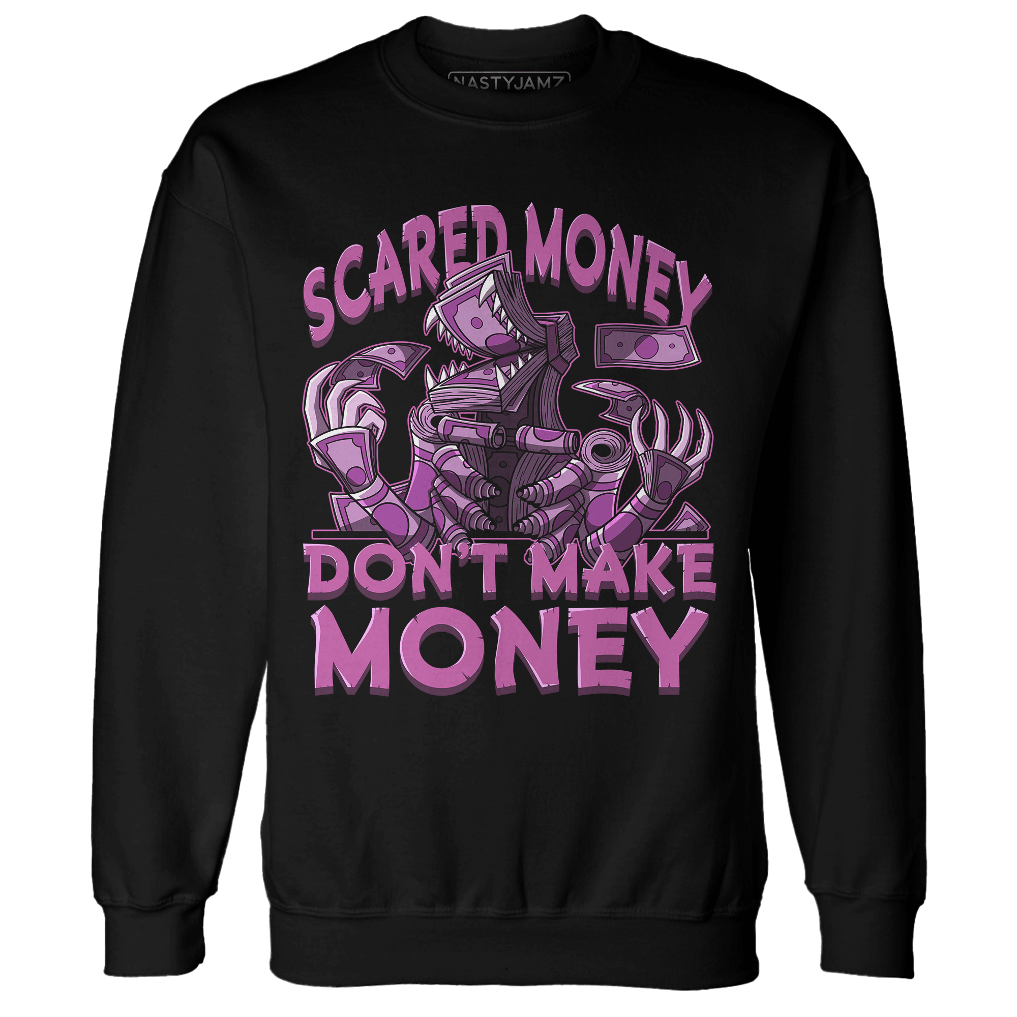 GS Hyper Violet 4s Sweatshirt Match Scared Money - NastyJamz