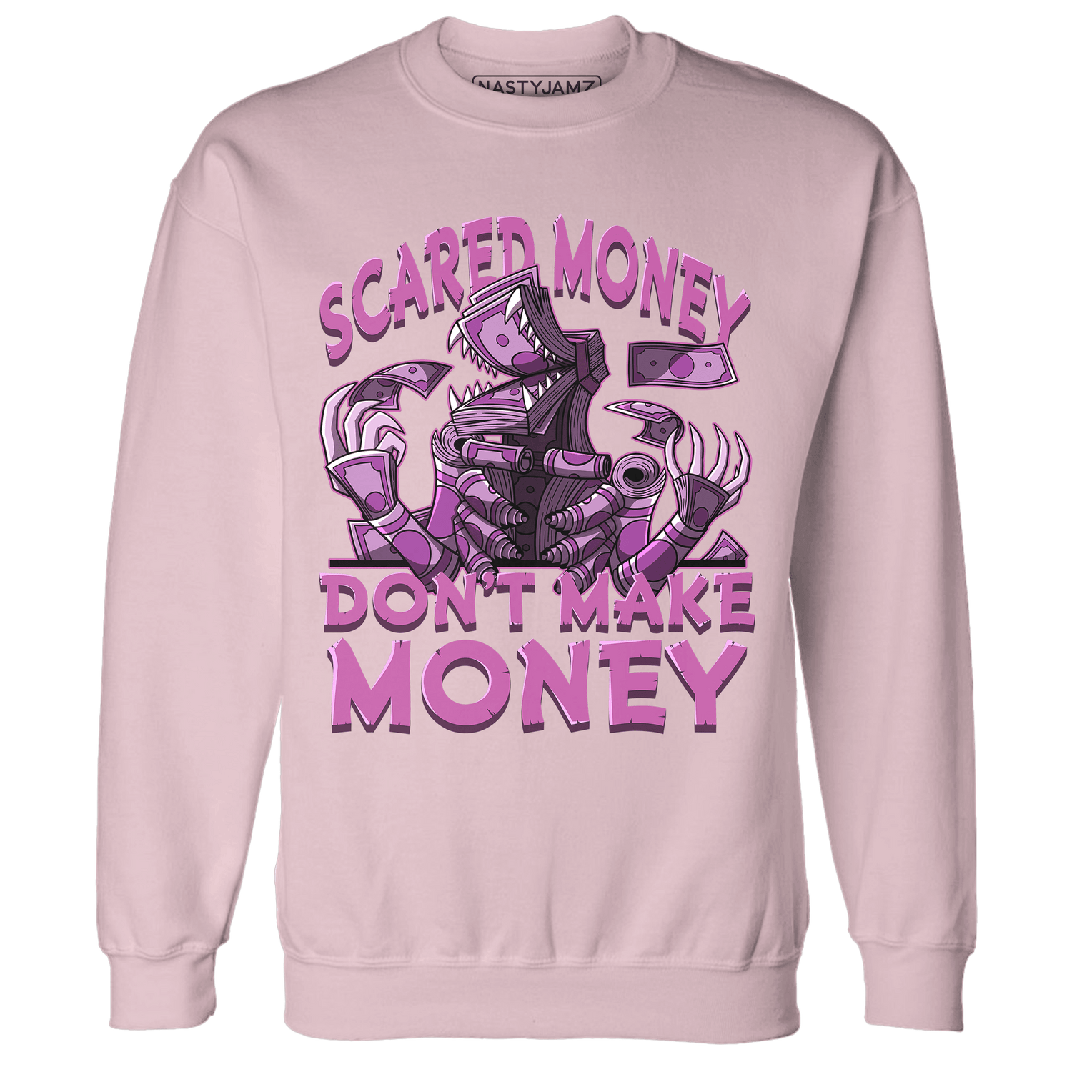 GS Hyper Violet 4s Sweatshirt Match Scared Money - NastyJamz