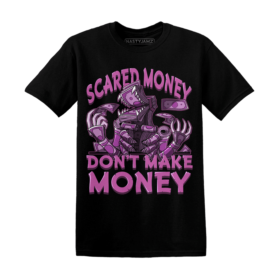 GS Hyper Violet 4s T Shirt Scared Money - NastyJamz