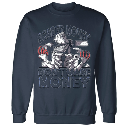 White-Navy-6s-Sweatshirt-Match-Scared-Money