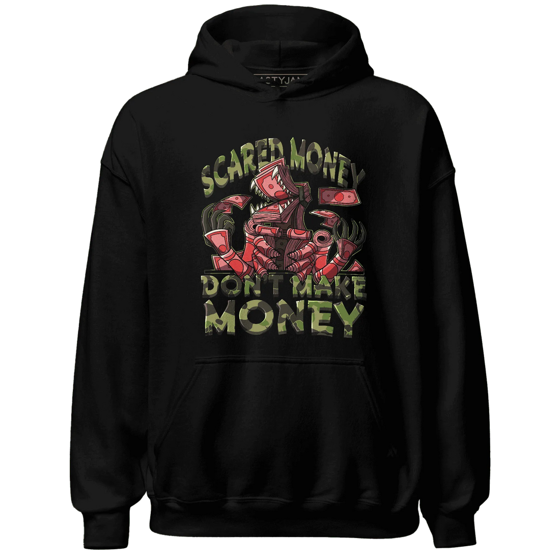 AM-90-Dark-Sage-Solar-Red-NastyJamz-Hoodie-Match-Scared-Money