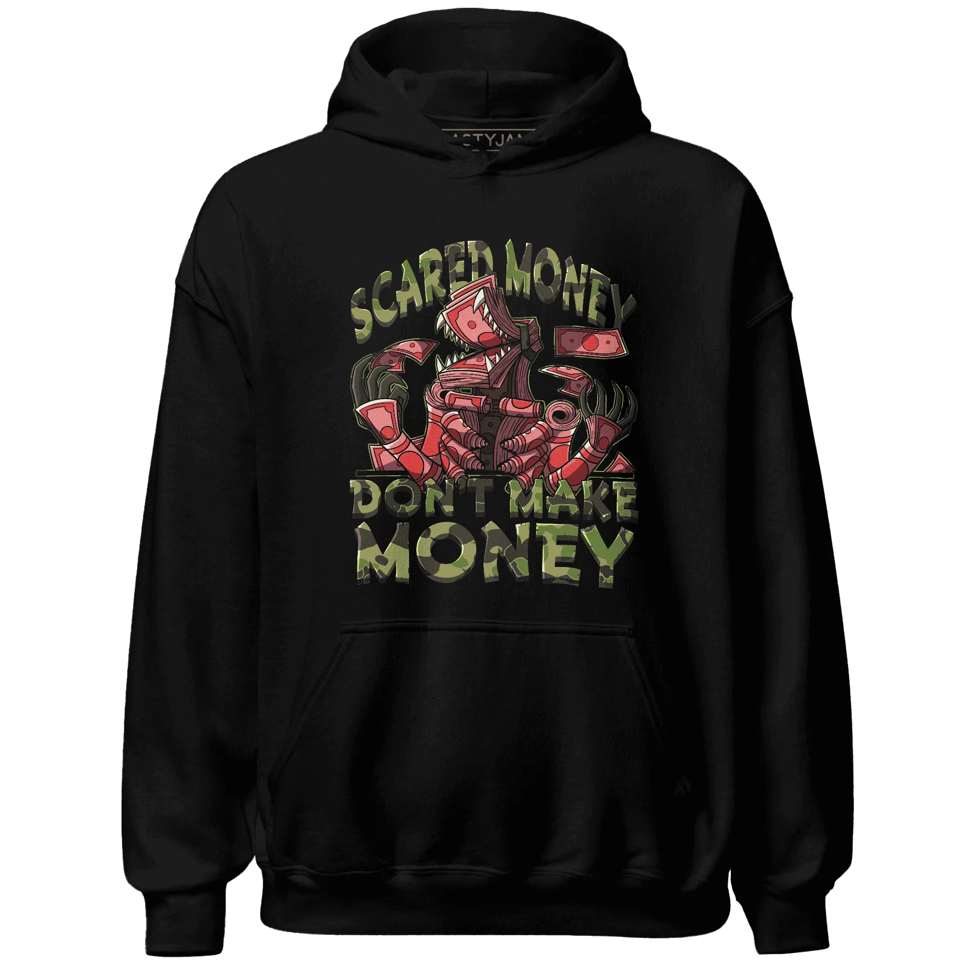 AM-90-Dark-Sage-Solar-Red-NastyJamz-Hoodie-Match-Scared-Money