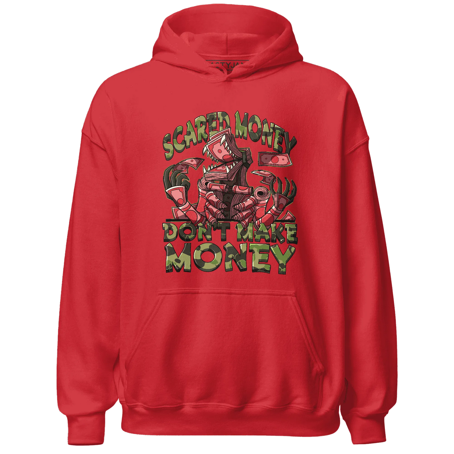 AM-90-Dark-Sage-Solar-Red-NastyJamz-Hoodie-Match-Scared-Money