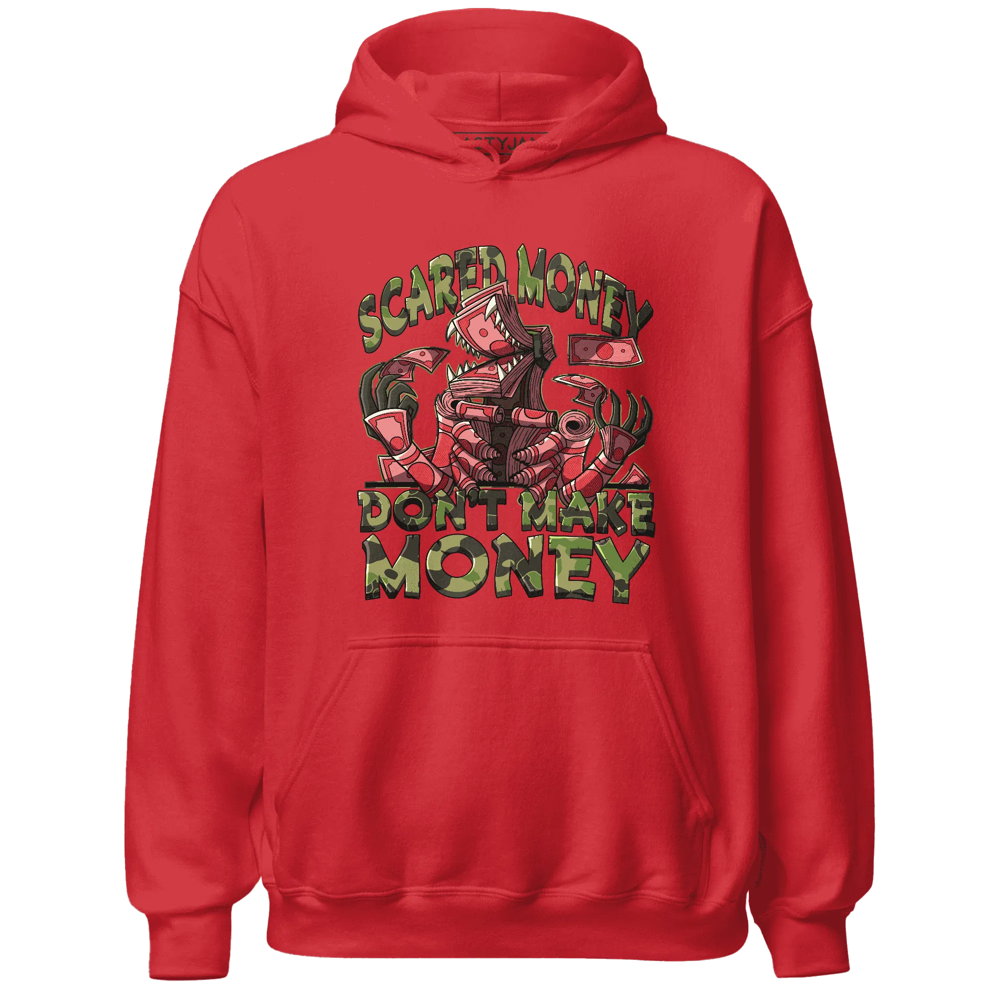 AM-90-Dark-Sage-Solar-Red-NastyJamz-Hoodie-Match-Scared-Money