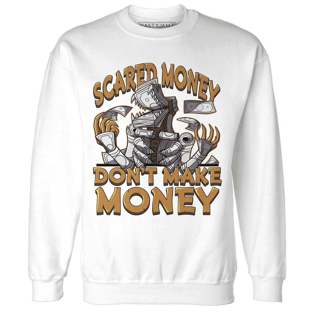 Dunk-Low-Retro-Wheat-Orange-NastyJamz-Sweatshirt-Match-Scared-Money