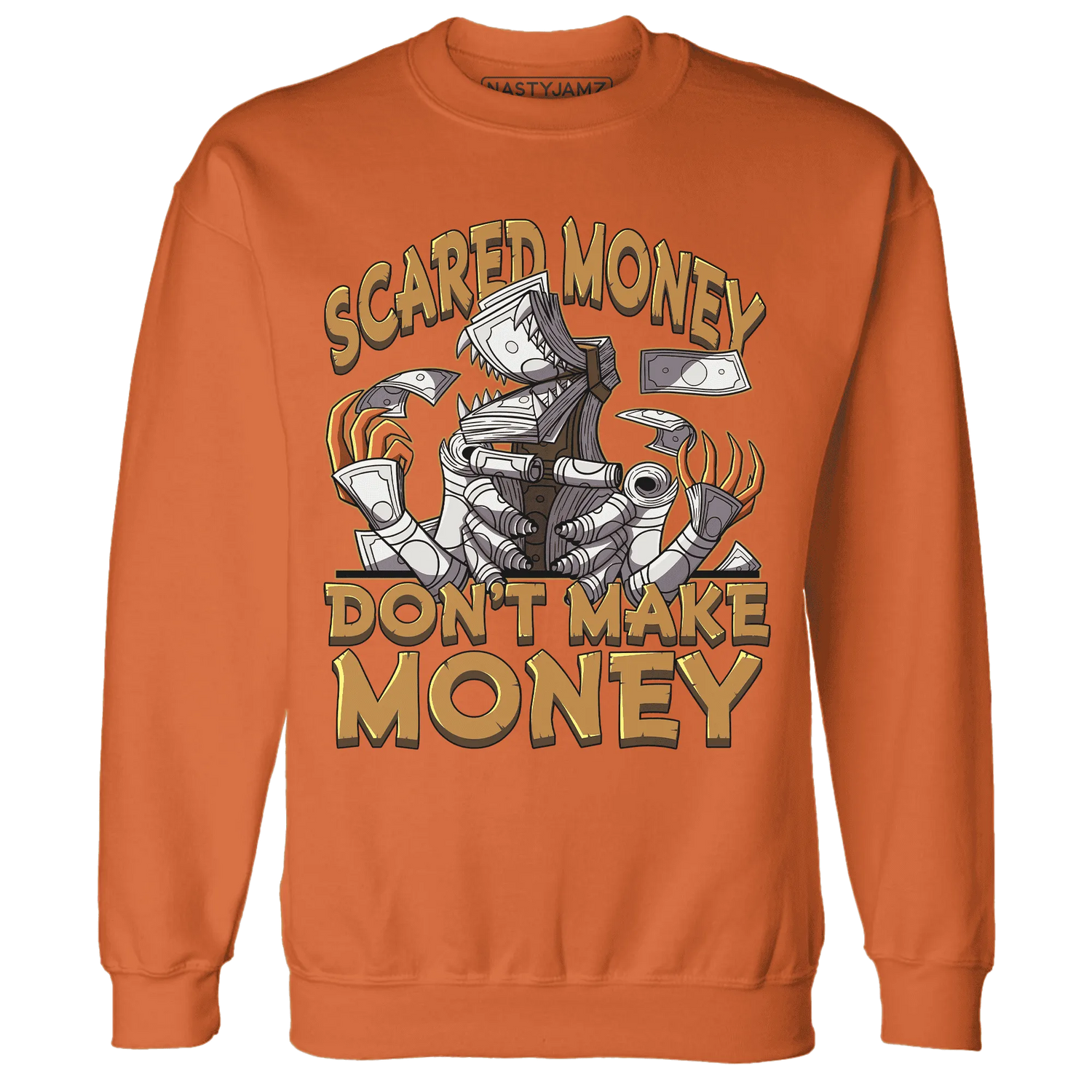 Dunk-Low-Retro-Wheat-Orange-NastyJamz-Sweatshirt-Match-Scared-Money