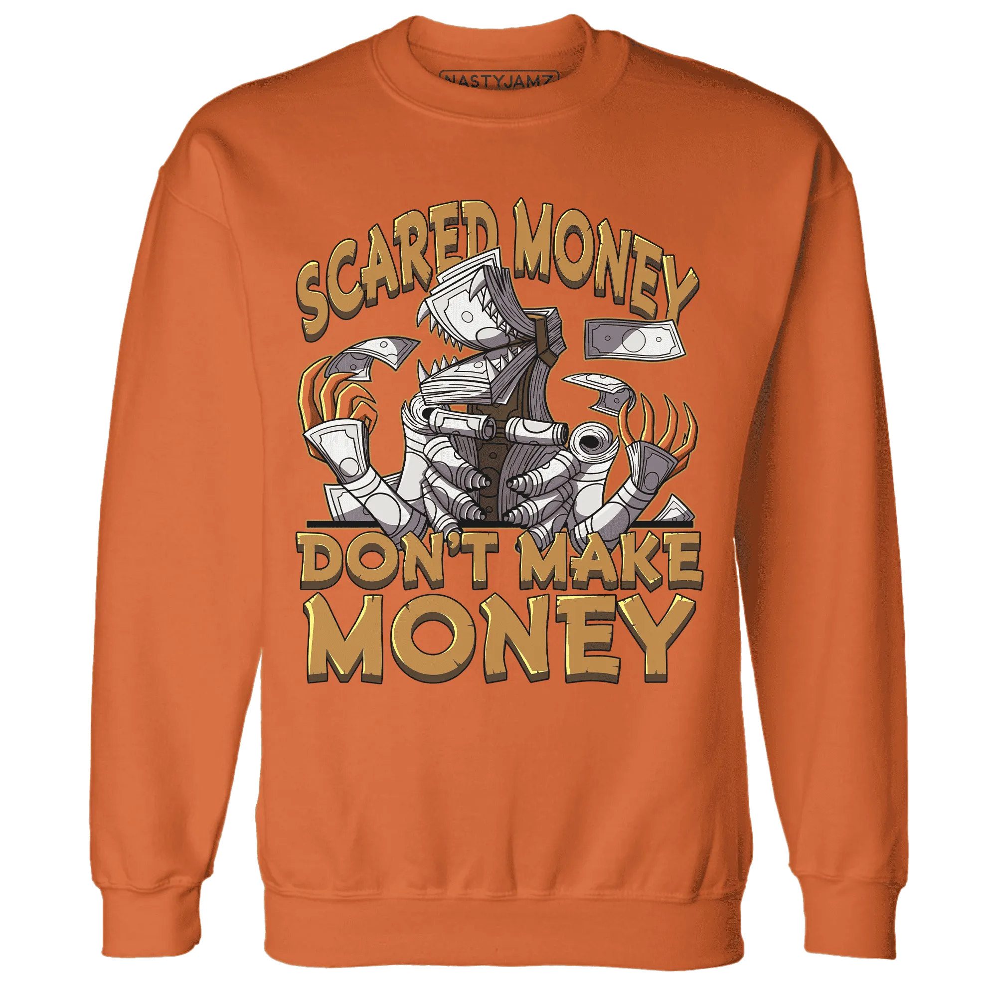 Dunk-Low-Retro-Wheat-Orange-NastyJamz-Sweatshirt-Match-Scared-Money