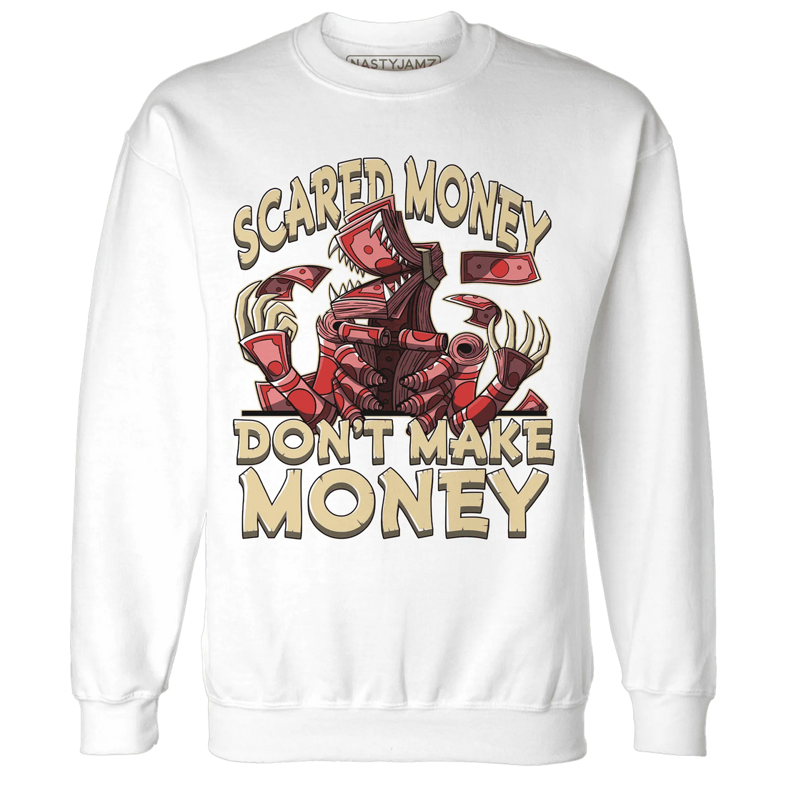 Dunk-Strawberry-Waffle-NastyJamz-Sweatshirt-Match-Scared-Money