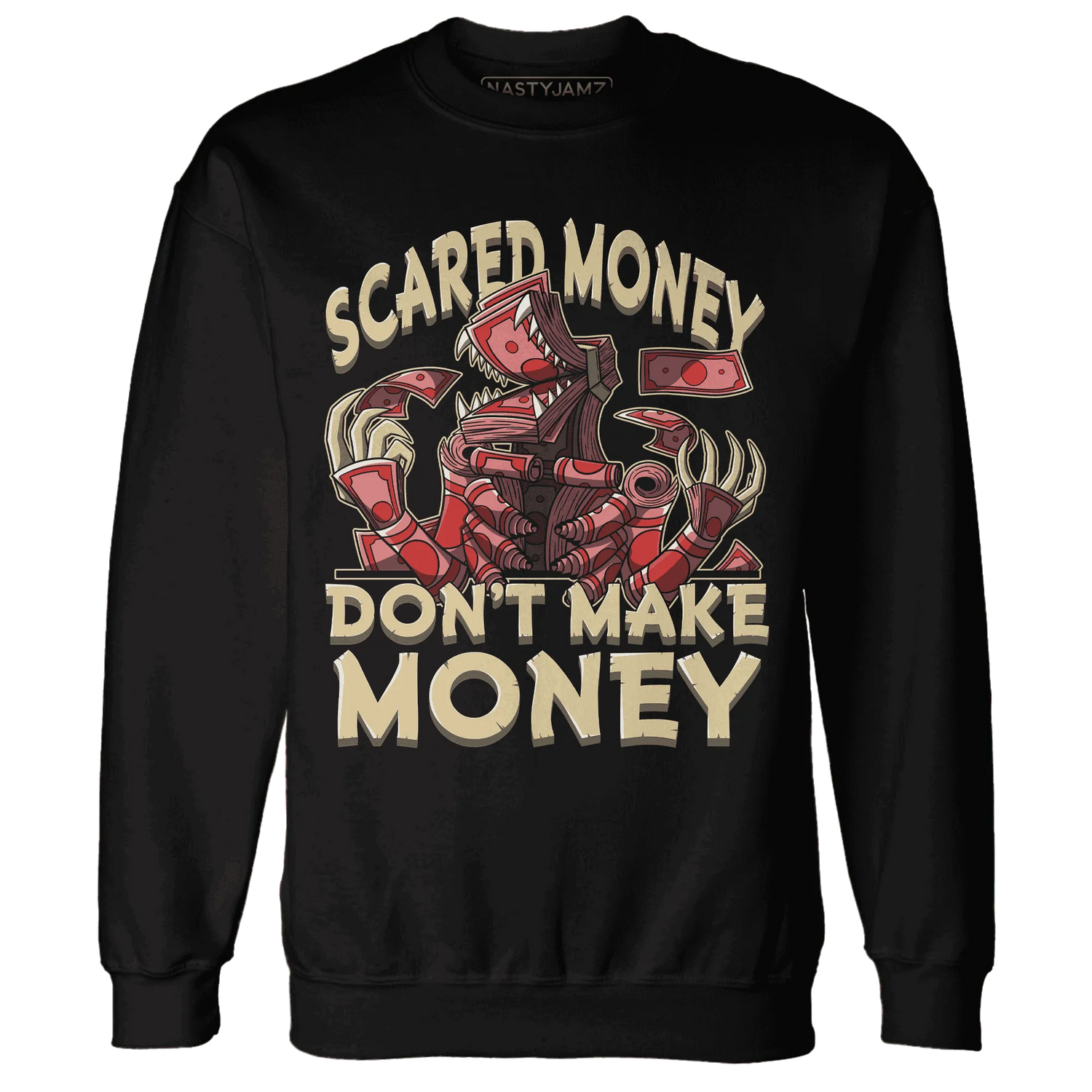 Dunk-Strawberry-Waffle-NastyJamz-Sweatshirt-Match-Scared-Money