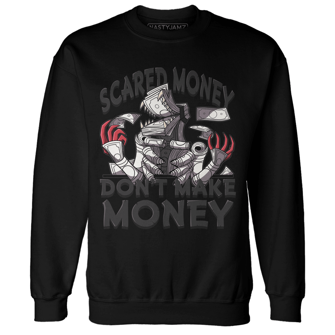 Jumman Jack University Red Sweatshirt Match Scared Money - NastyJamz