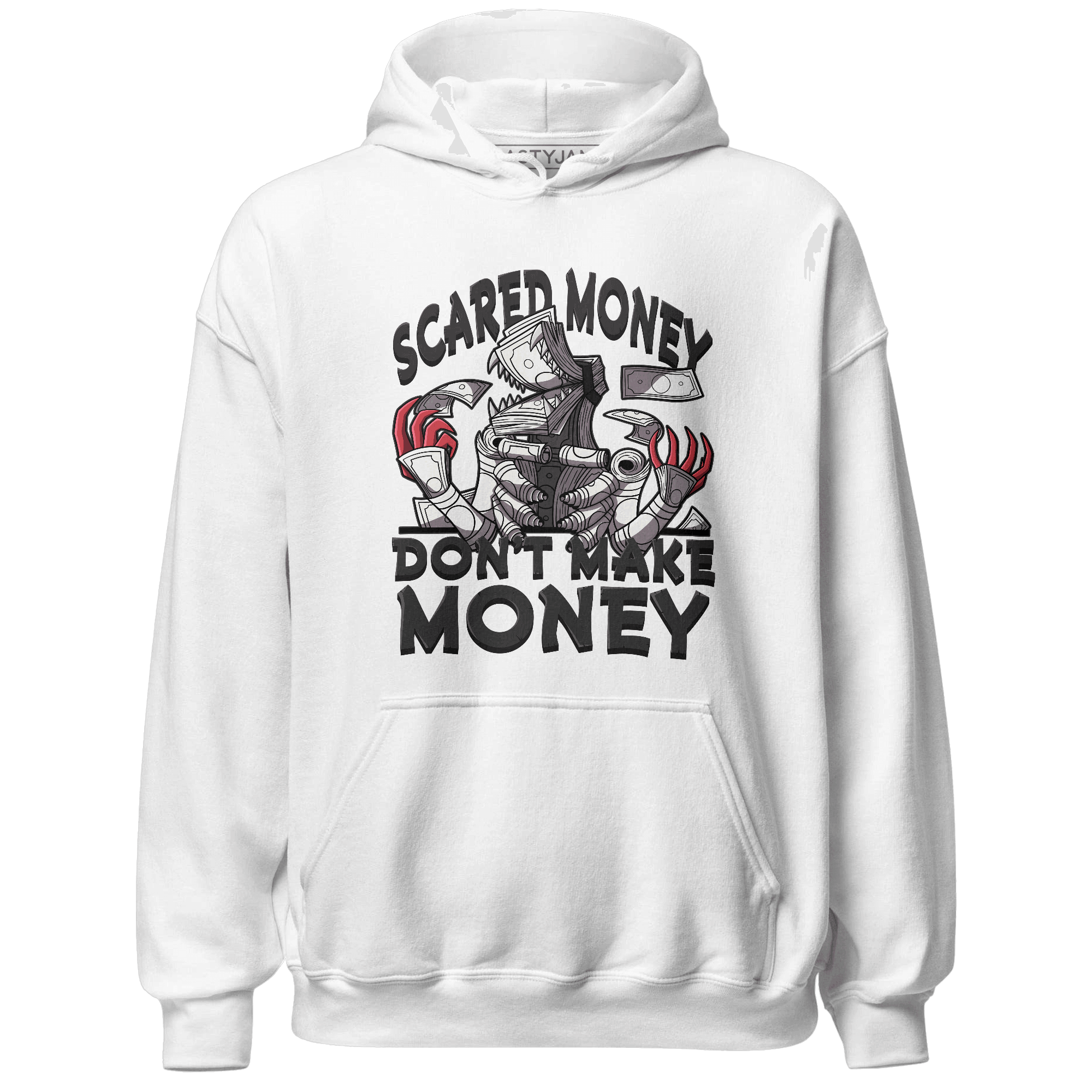 Jumman Jack University Red Hoodie Match Scared Money - NastyJamz