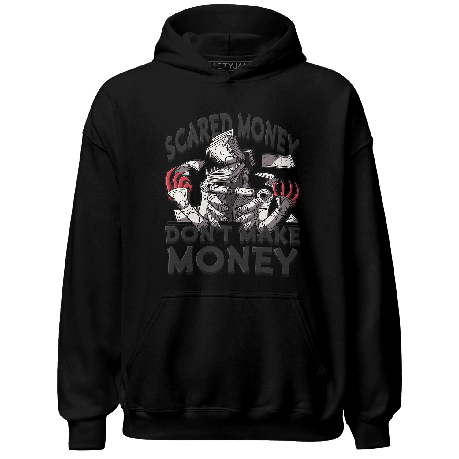 Jumman Jack University Red Hoodie Match Scared Money - NastyJamz