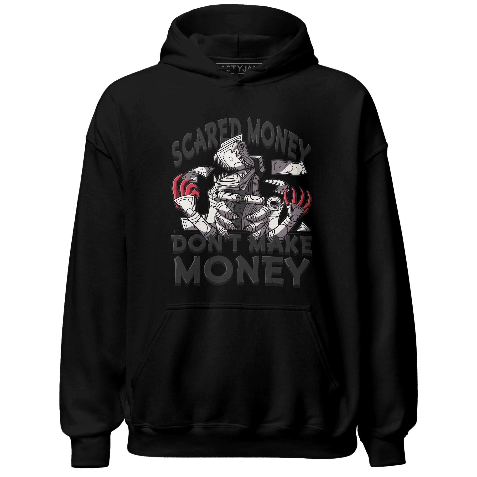 Jumman Jack University Red Hoodie Match Scared Money - NastyJamz