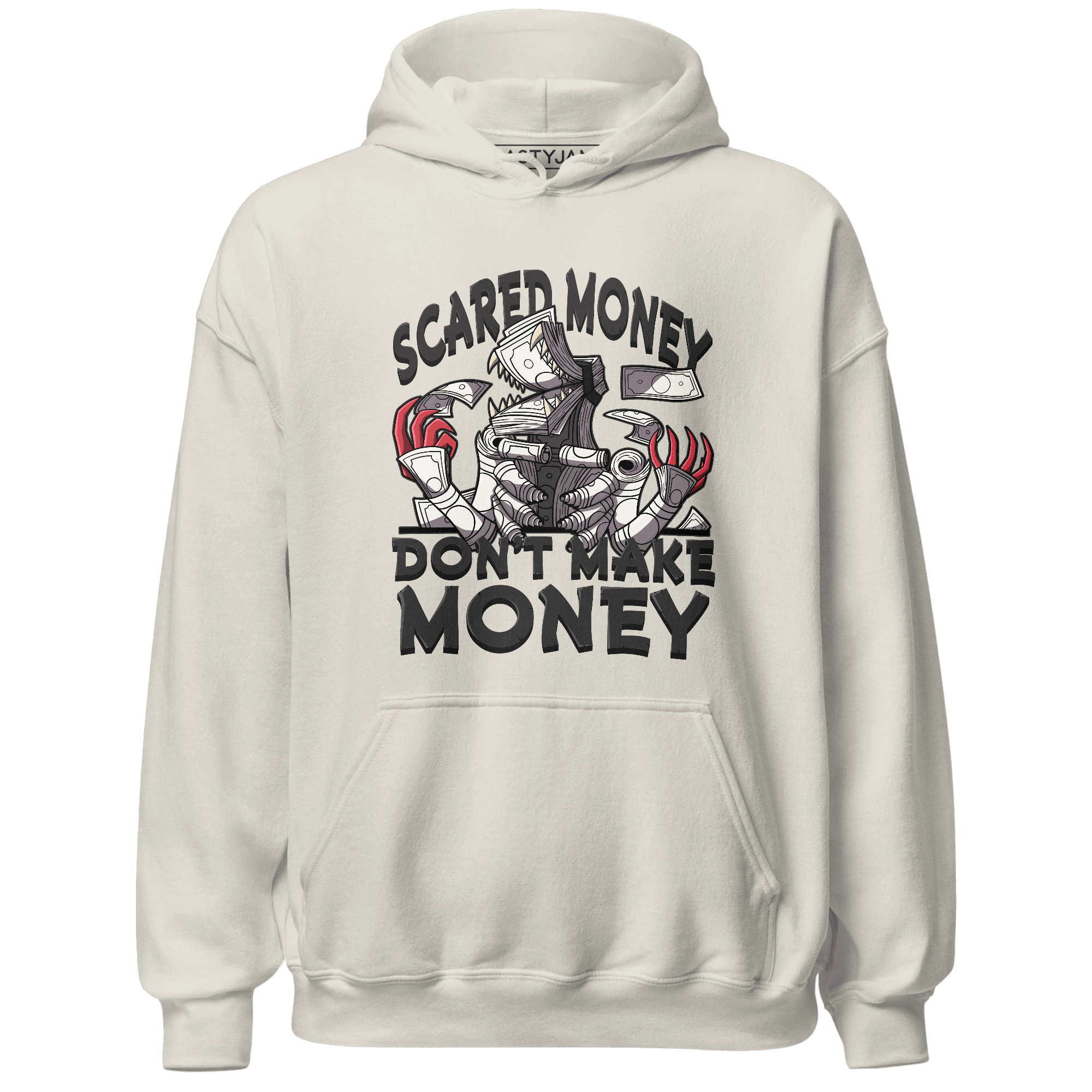 Jumman Jack University Red Hoodie Match Scared Money - NastyJamz