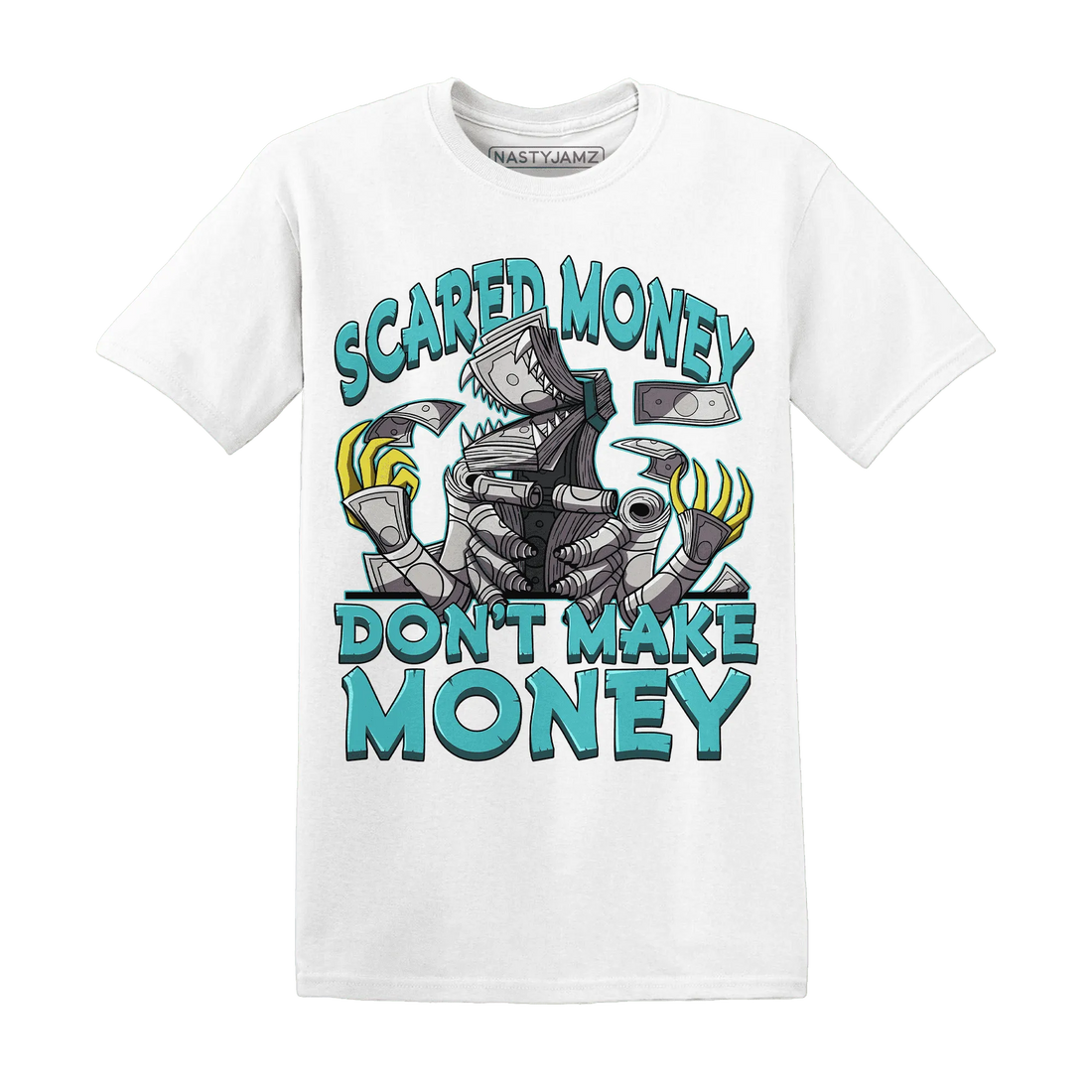 NastyJamz-NBL-Cyan-Burst-9060-T-Shirt-Match-Scared-Money