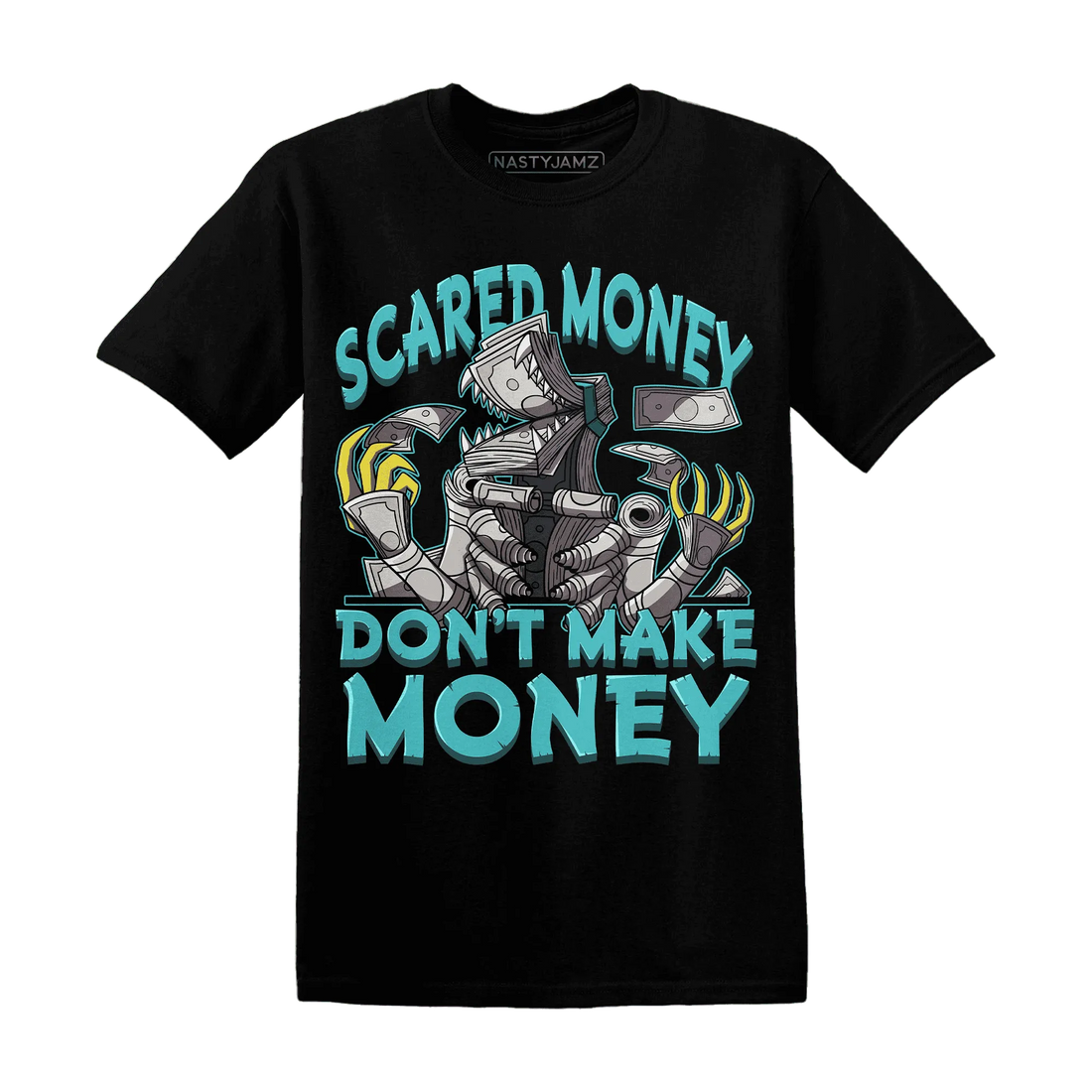 NastyJamz-NBL-Cyan-Burst-9060-T-Shirt-Match-Scared-Money