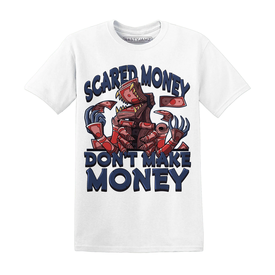 NastyJamz-VaporMax-Air-Plus-Midnight-Navy-Gold-Black-T-Shirt-Match-Scared-Money