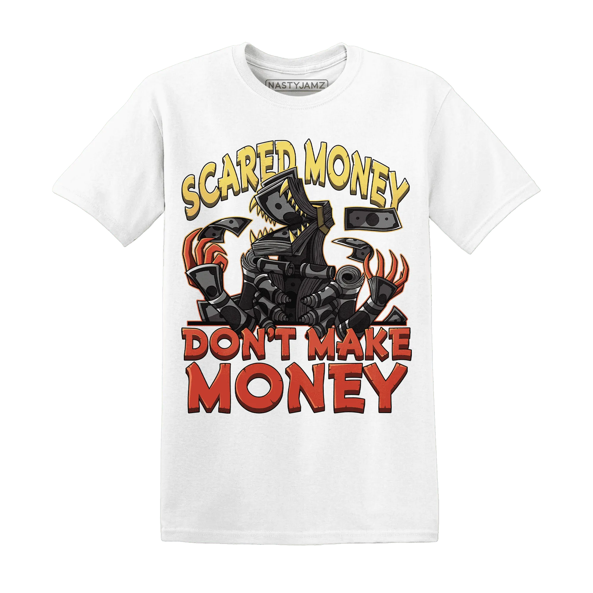 NastyJamz-VaporMax-Crimson-Total-Orange-Plus-T-Shirt-Match-Scared-Money