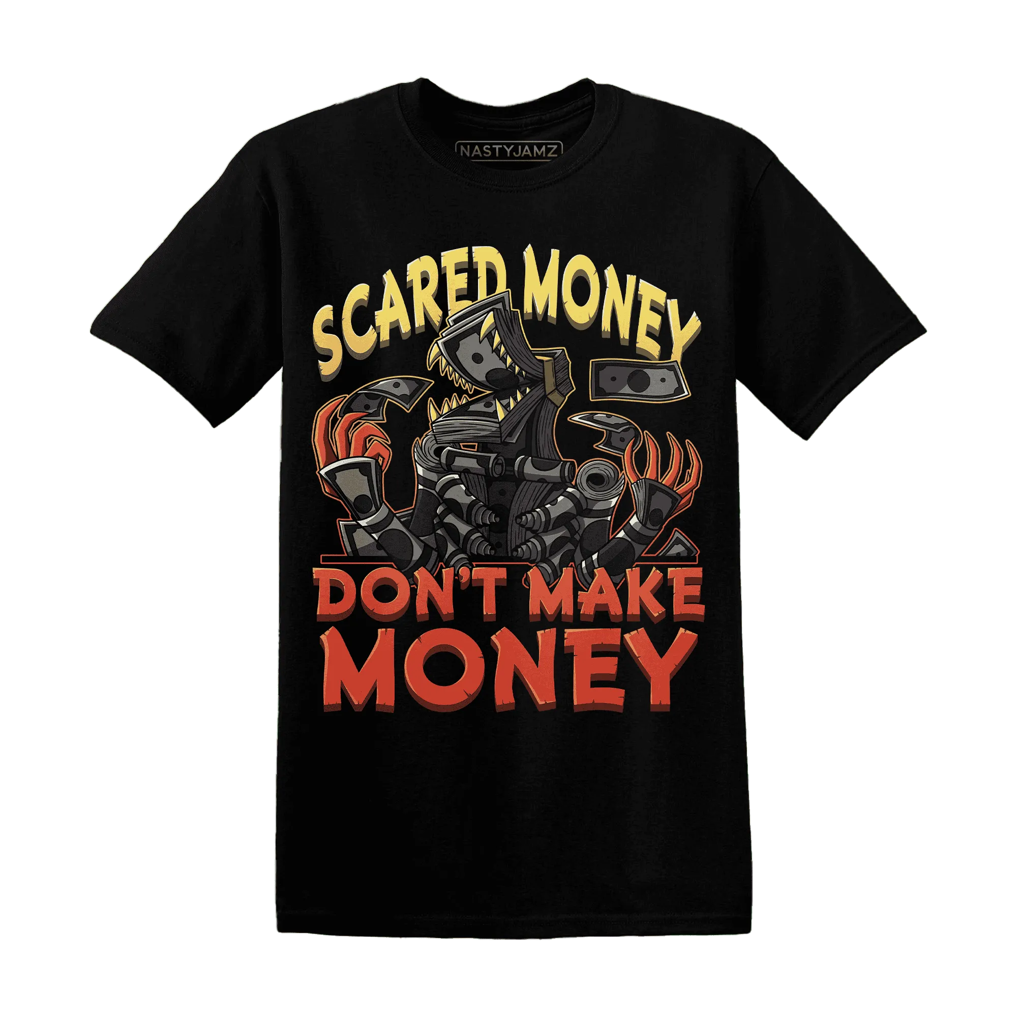 NastyJamz-VaporMax-Crimson-Total-Orange-Plus-T-Shirt-Match-Scared-Money