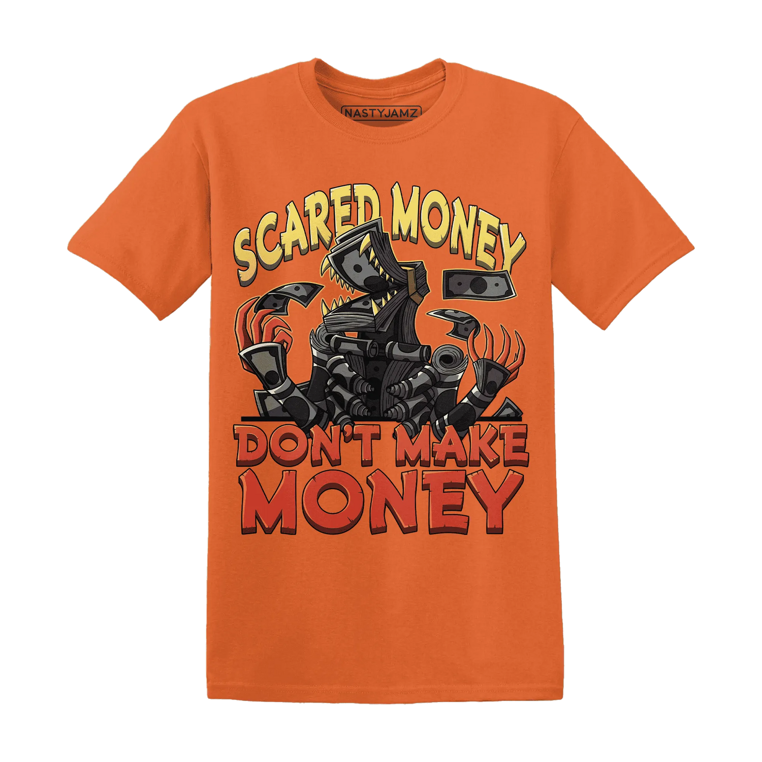 NastyJamz-VaporMax-Crimson-Total-Orange-Plus-T-Shirt-Match-Scared-Money