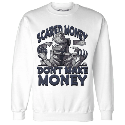 VaporMax-Plus-Midnight-Navy-White-Metallic-Silver-NastyJamz-Sweatshirt-Match-Scared-Money