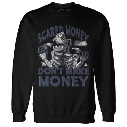 VaporMax-Plus-Midnight-Navy-White-Metallic-Silver-NastyJamz-Sweatshirt-Match-Scared-Money