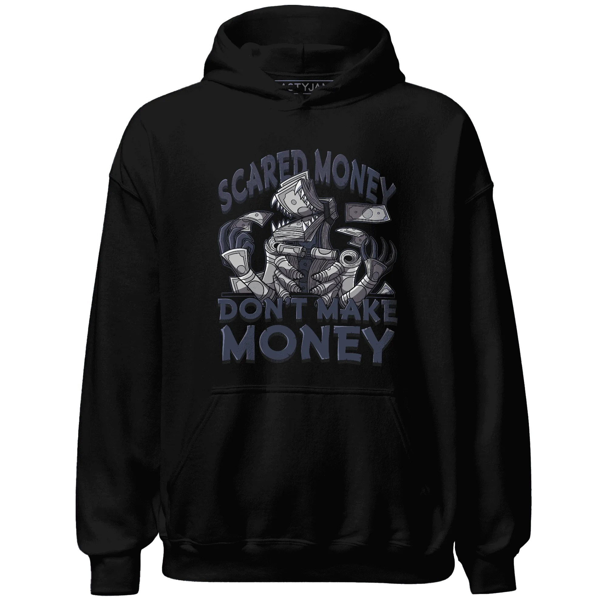 VaporMax-Plus-Midnight-Navy-White-Metallic-Silver-NastyJamz-Hoodie-Match-Scared-Money
