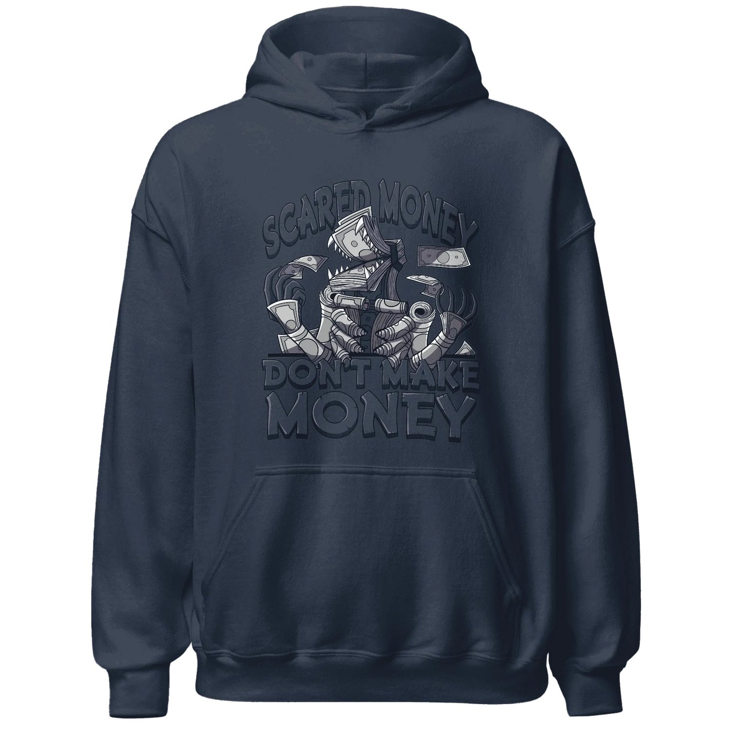 VaporMax-Plus-Midnight-Navy-White-Metallic-Silver-NastyJamz-Hoodie-Match-Scared-Money
