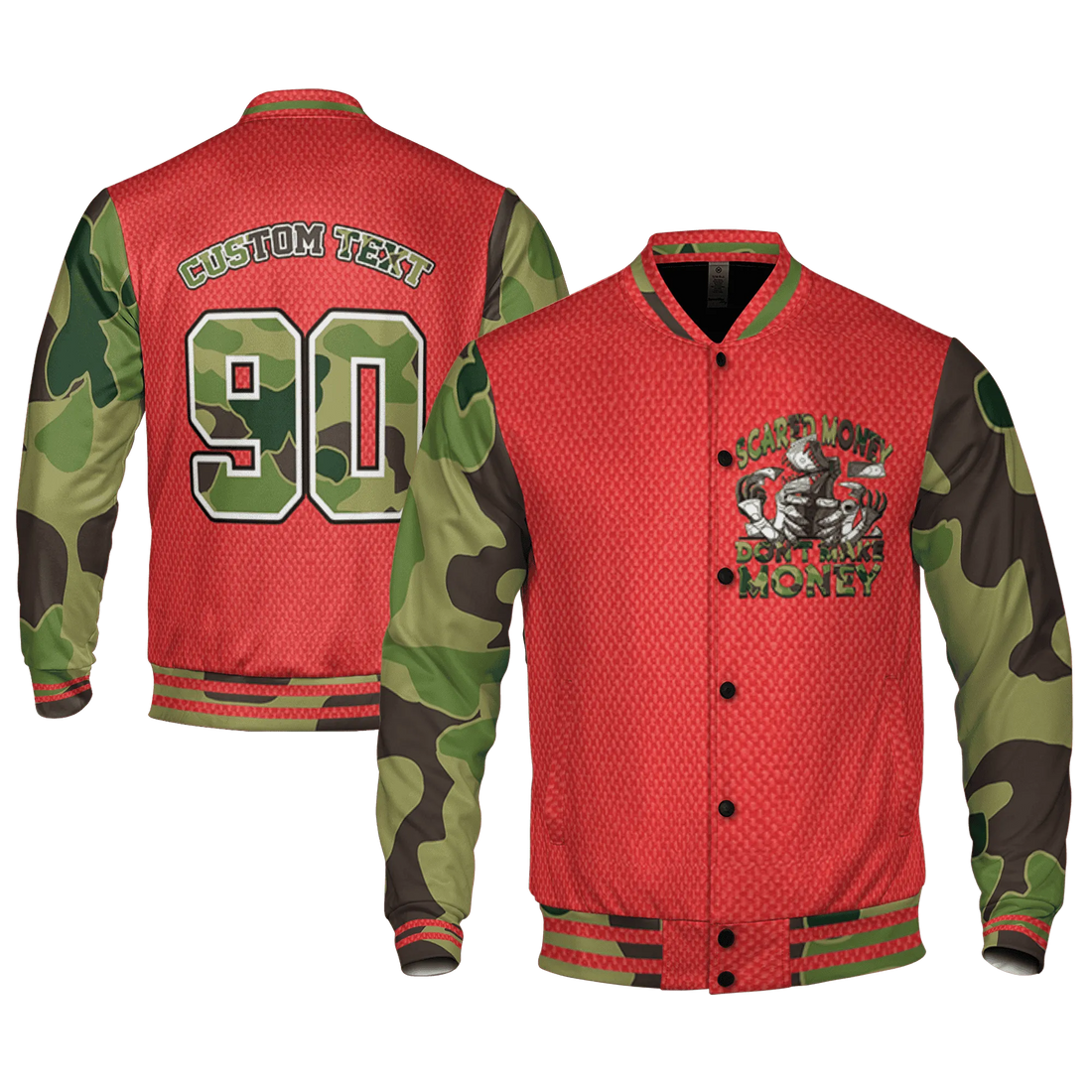 AM-90-Dark-Sage-Solar-Red-NastyJamz-Varsity-Match-Scared-Money
