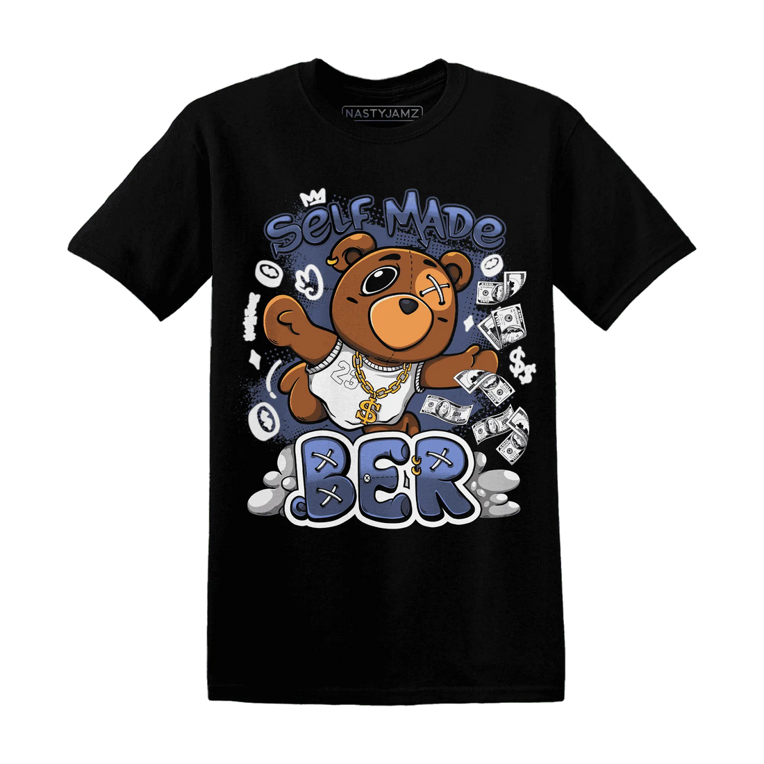 Low-Diffused-Blue-11s-T-Shirt-Match-Self-Made-BER