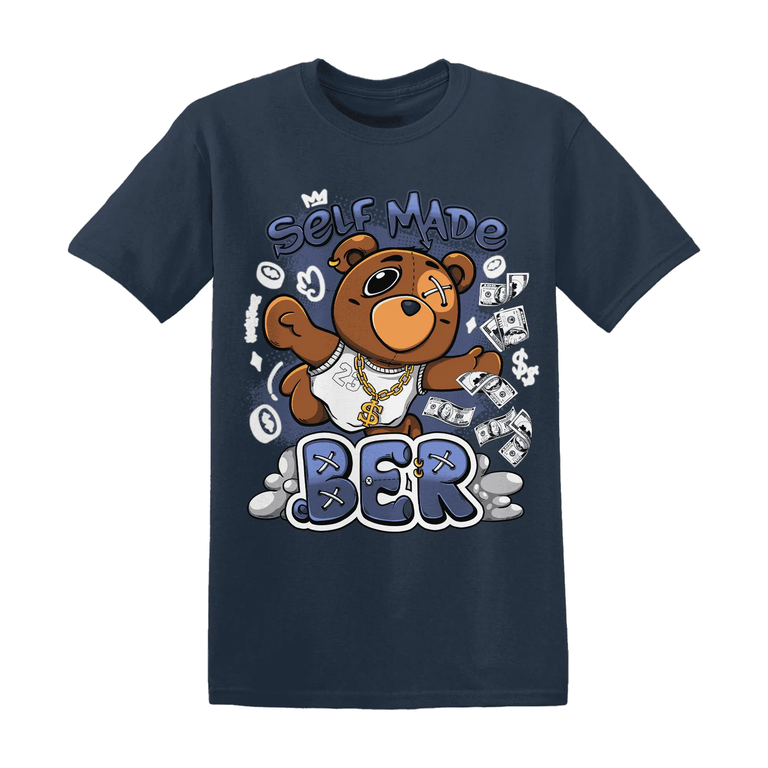 Low-Diffused-Blue-11s-T-Shirt-Match-Self-Made-BER