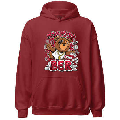 Retro Red Taxi 12s Hoodie Match Self Made BER - NastyJamz