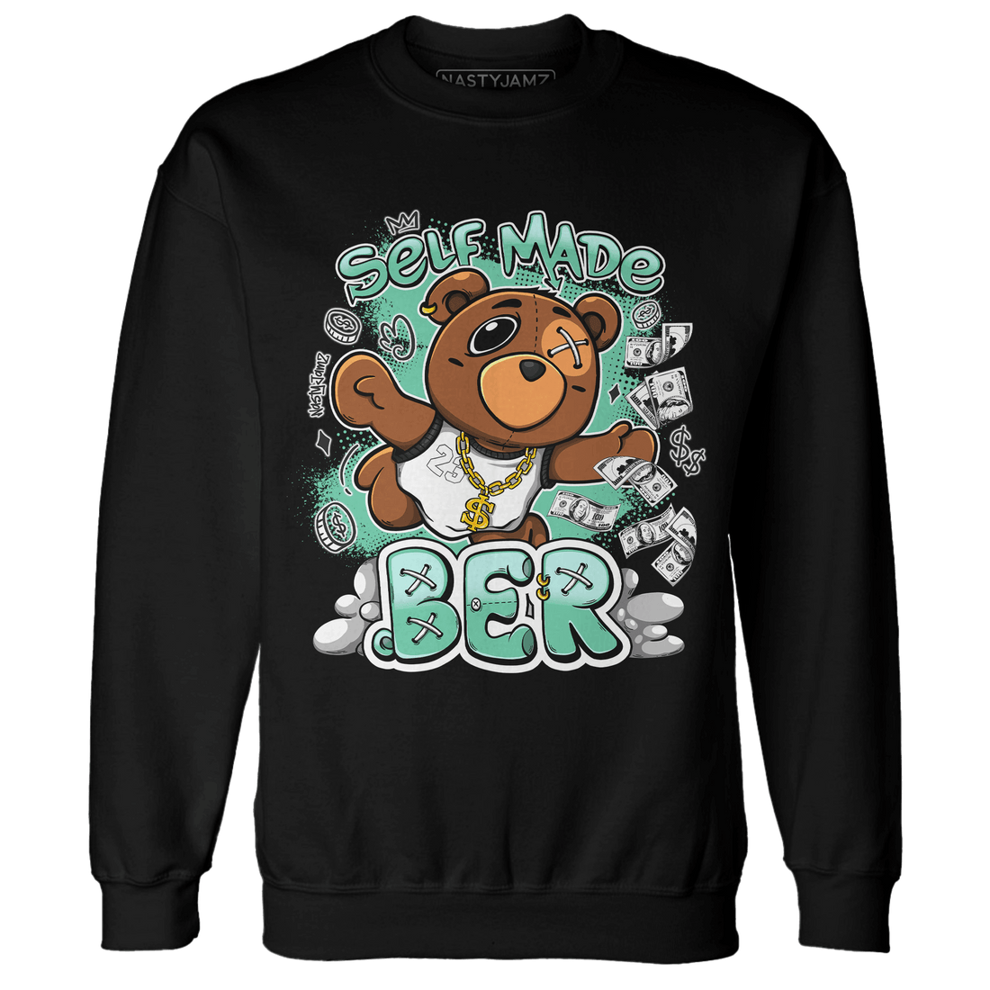 High OG Green Glow 1s Sweatshirt Match Self Made BER - NastyJamz