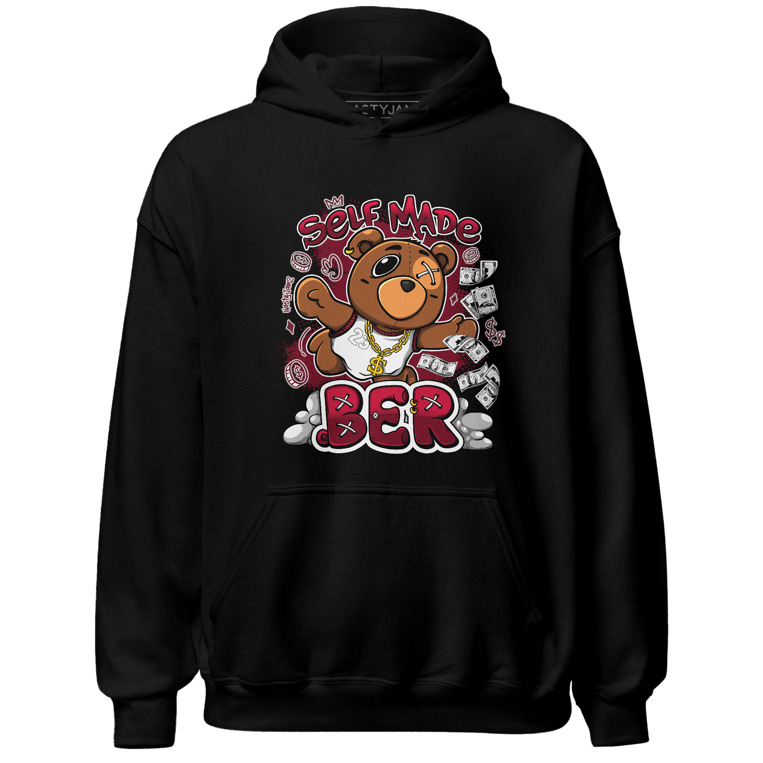 High White Team Red 1s Hoodie Match Self Made BER - NastyJamz