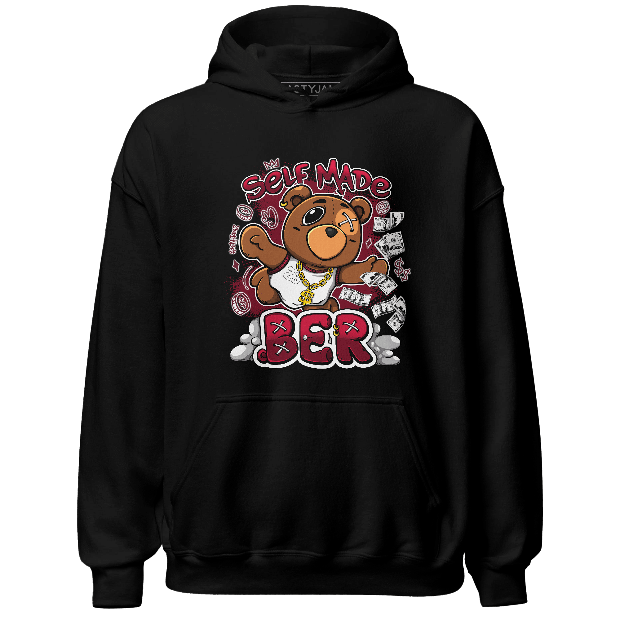 High White Team Red 1s Hoodie Match Self Made BER - NastyJamz