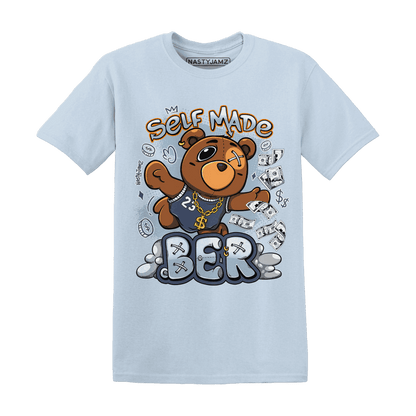 Mid Diffused Blue Grey 1s T Shirt Match Self Made BER - NastyJamz